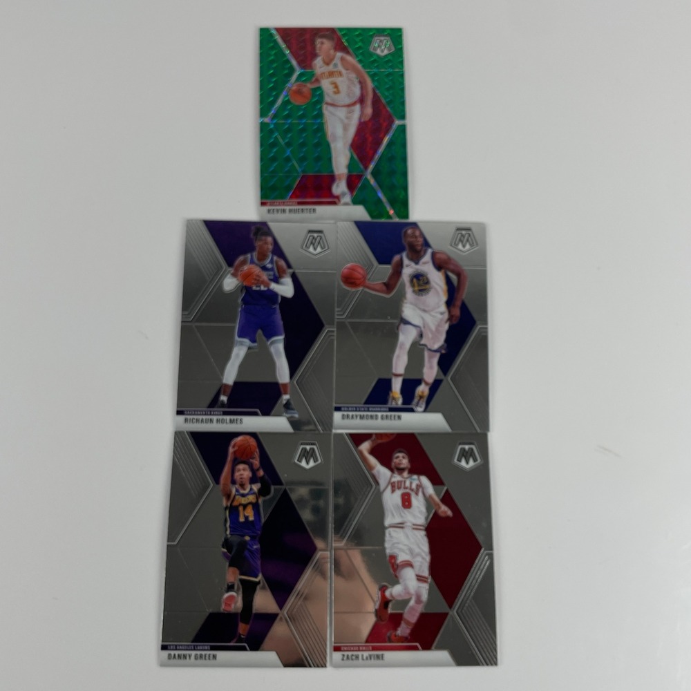 2019-20 Panini Mosaic Basketball Card Lot 5 Zach LaVine Draymond Green Huerter